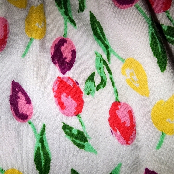 Lovable Friends- 3/6M- white- tulip print dress- spring- Easter - Picture 5 of 6